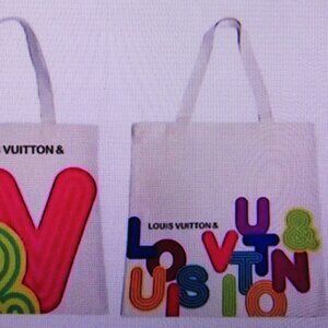 LOUIS VUITTON LIMITED EDITION TOKYO EXHIBITION CANVAS TOTE NW IN PACK 16 X 16"